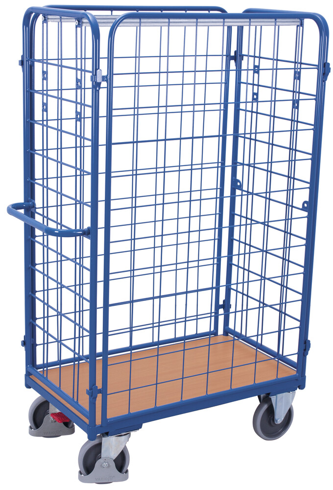 Four-sided parcel trolley, high