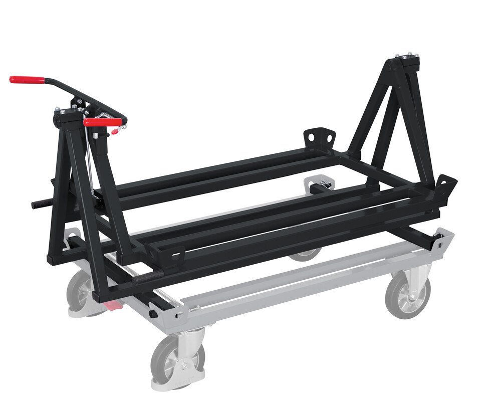 Support basculant pour chariot porte-palettes