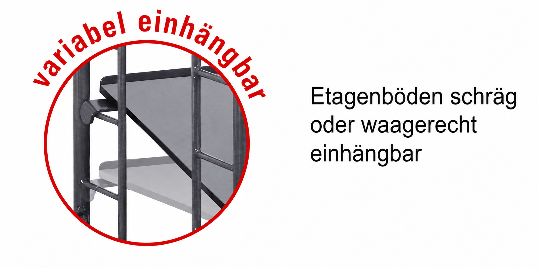 Etagenwagen mit 3 Holzböden