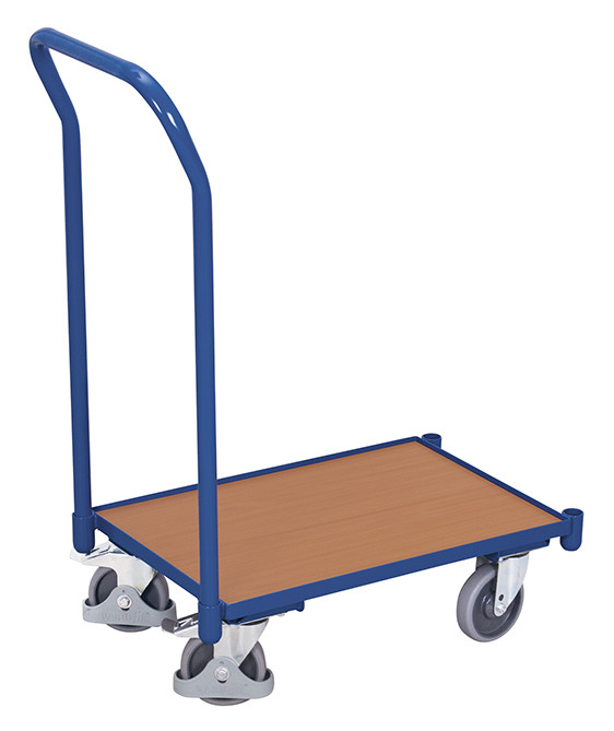Euro system dolly with board (edge 10 mm) and push bar Euro system dolly with board (edge 10 mm) and push bar
