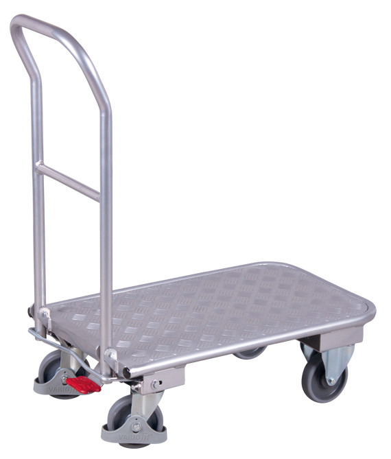 Chariot en aluminium avec dossier repliable Chariot en aluminium avec dossier repliable