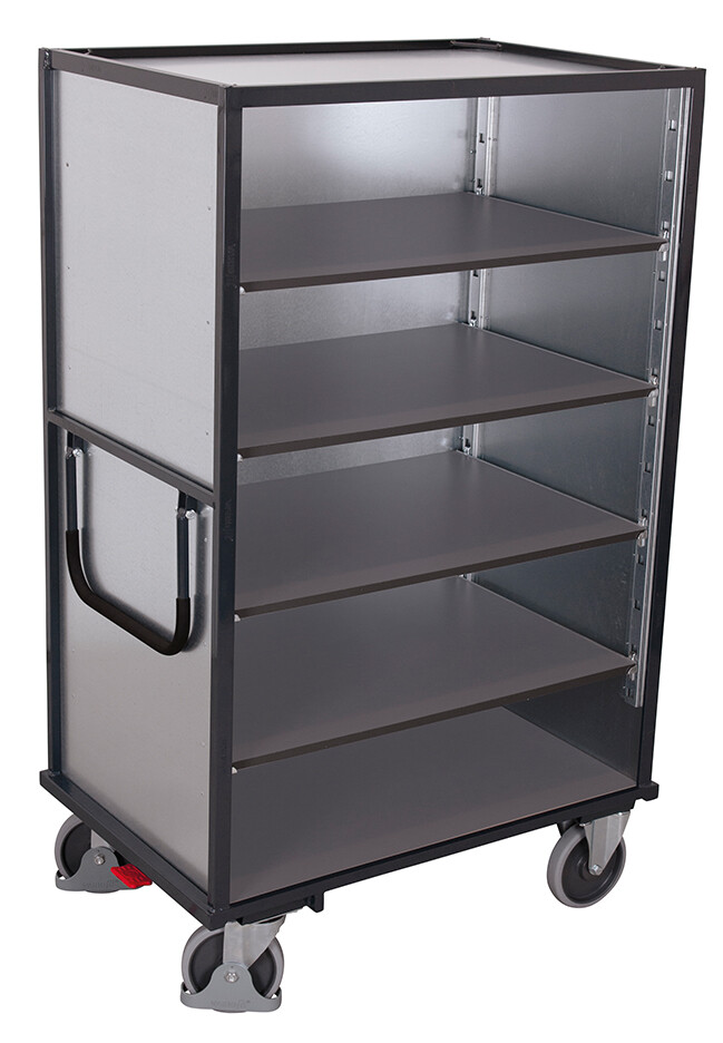 Shelf trolley fixed welded