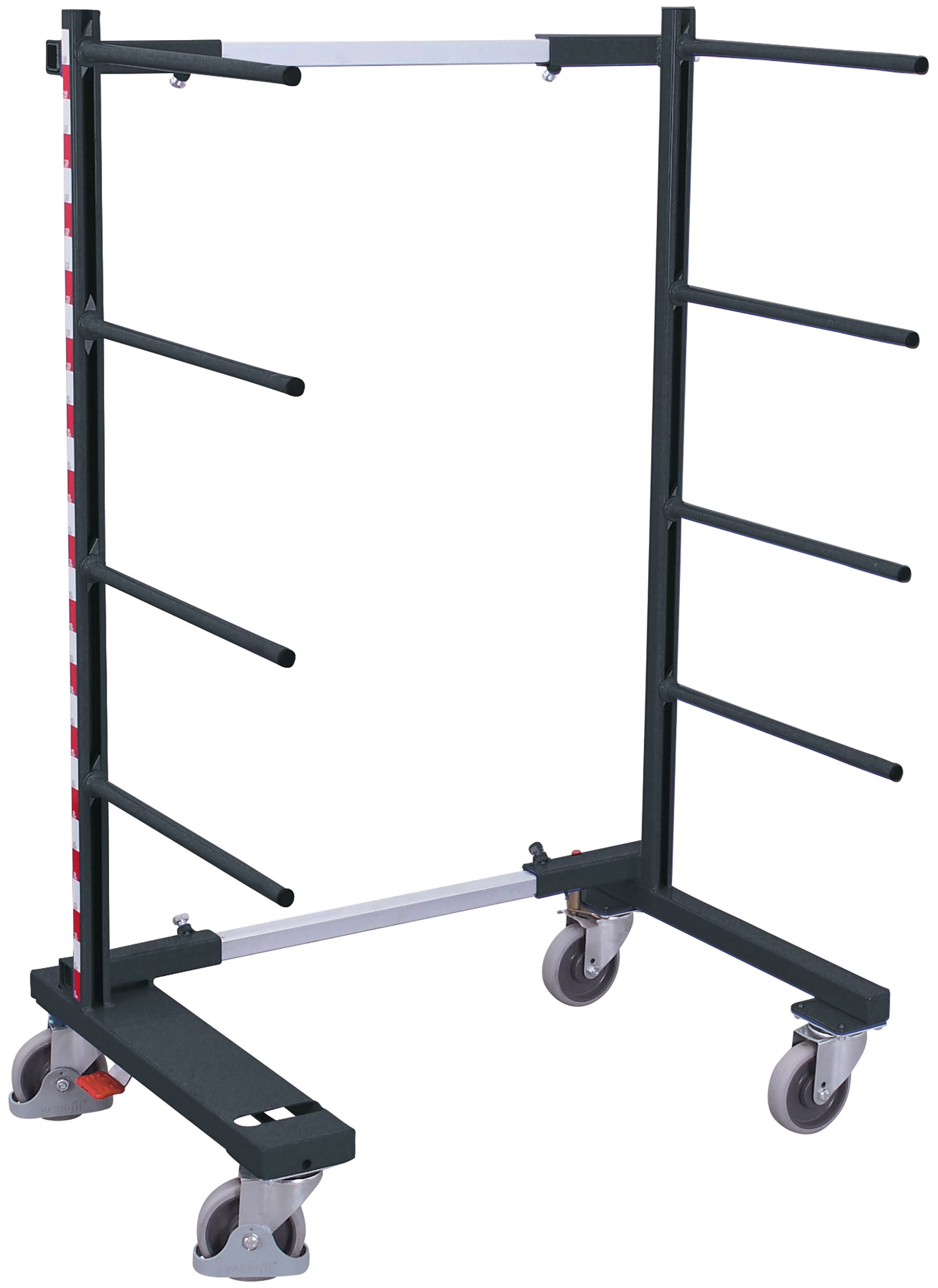 Rayonnage cantilever mobile simple face Rayonnage cantilever mobile simple face