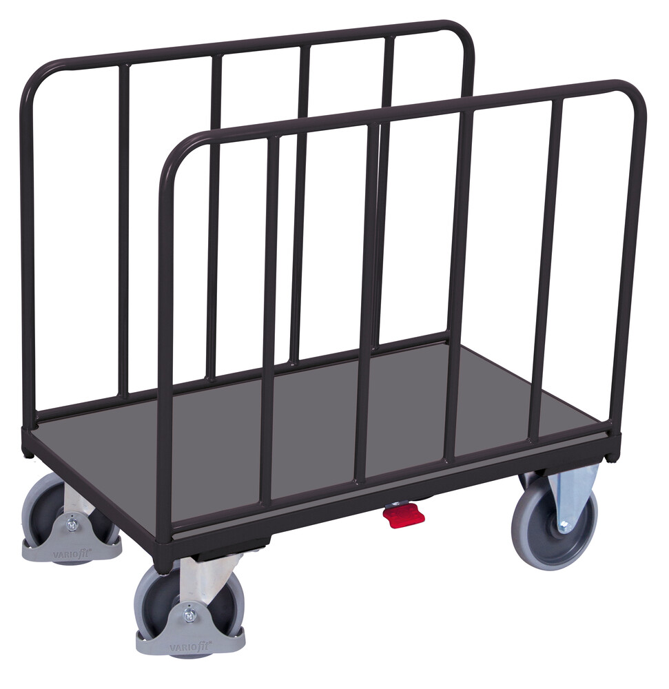 Side-frame trolley with tubular side walls