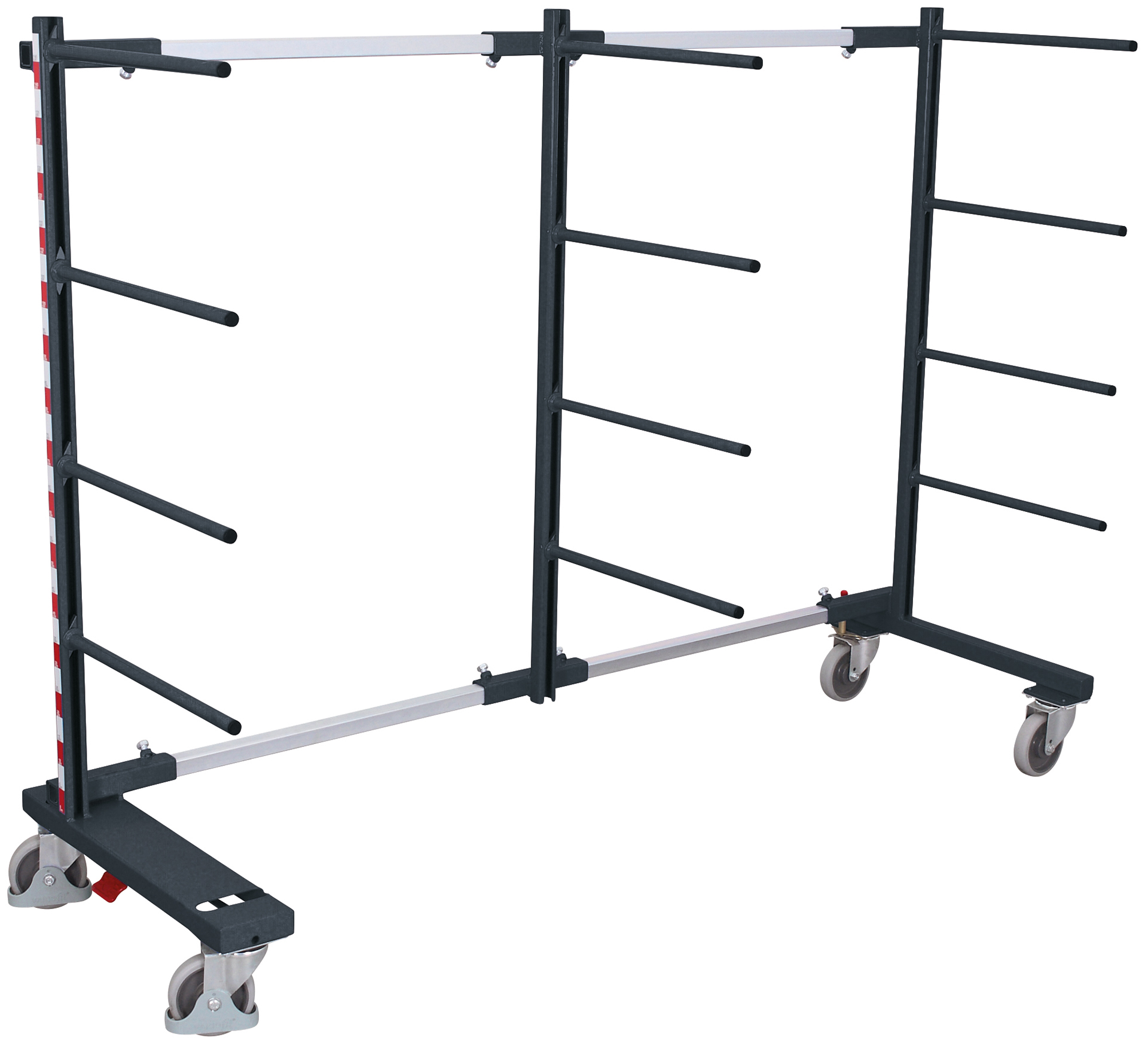 Rayonnage cantilever mobile simple face Rayonnage cantilever mobile simple face