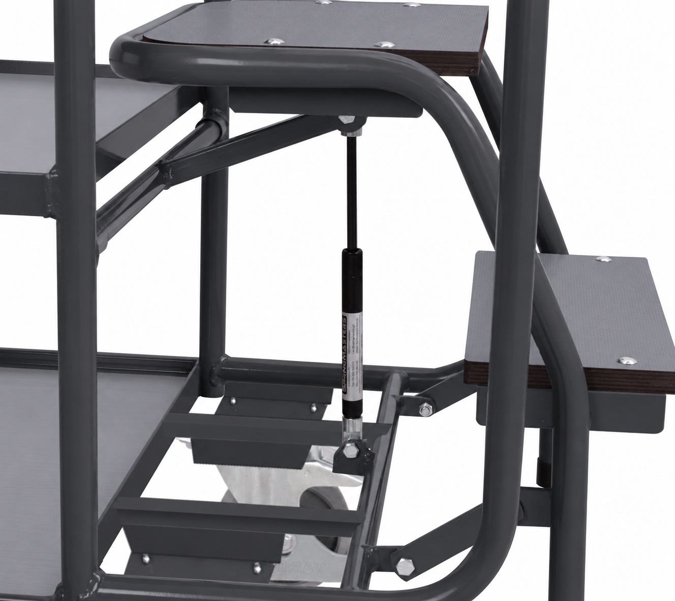 Chariot préparateur de commandes avec 2 plateaux, bas