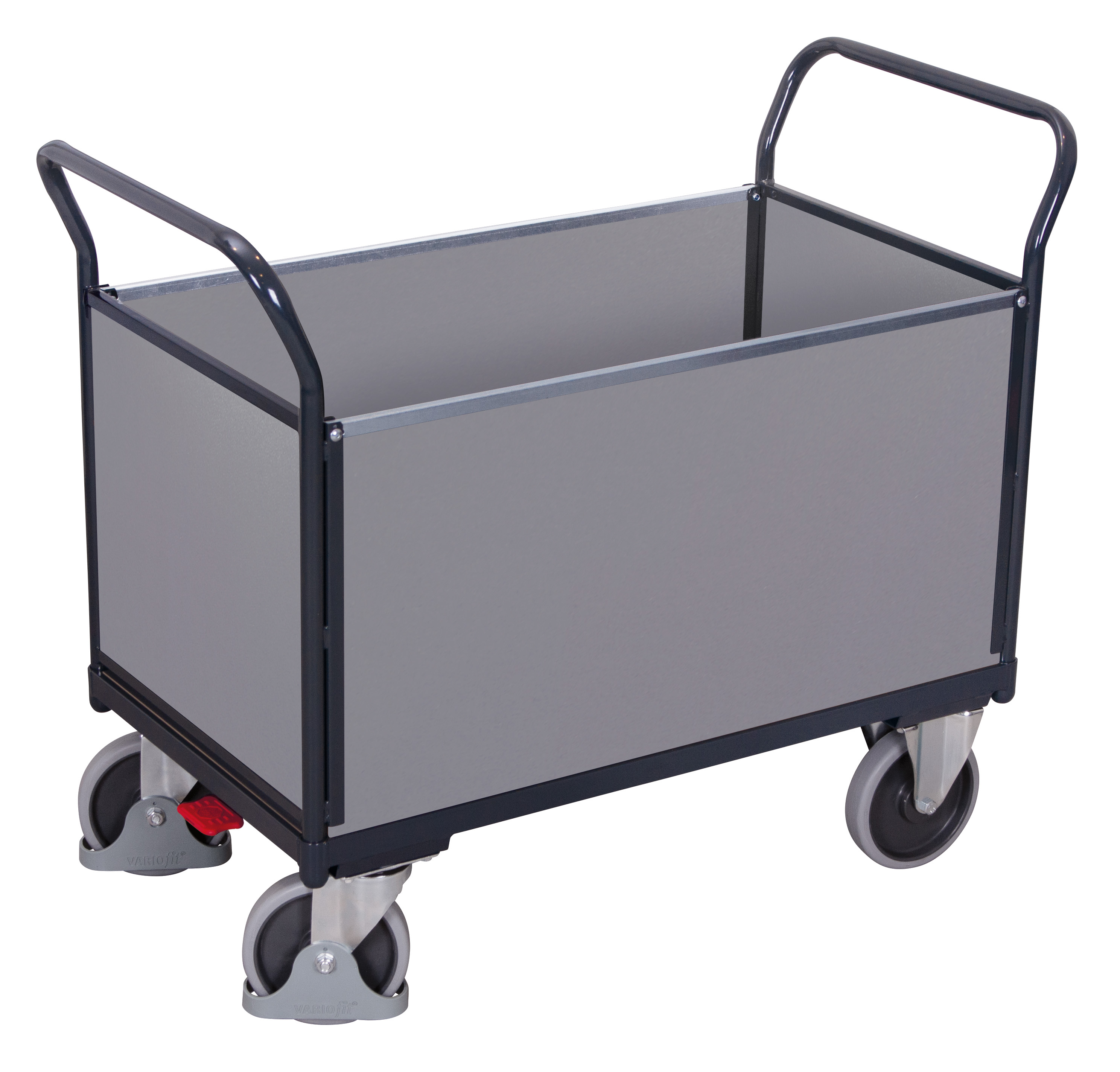 Vierwandwagen mit Holz
