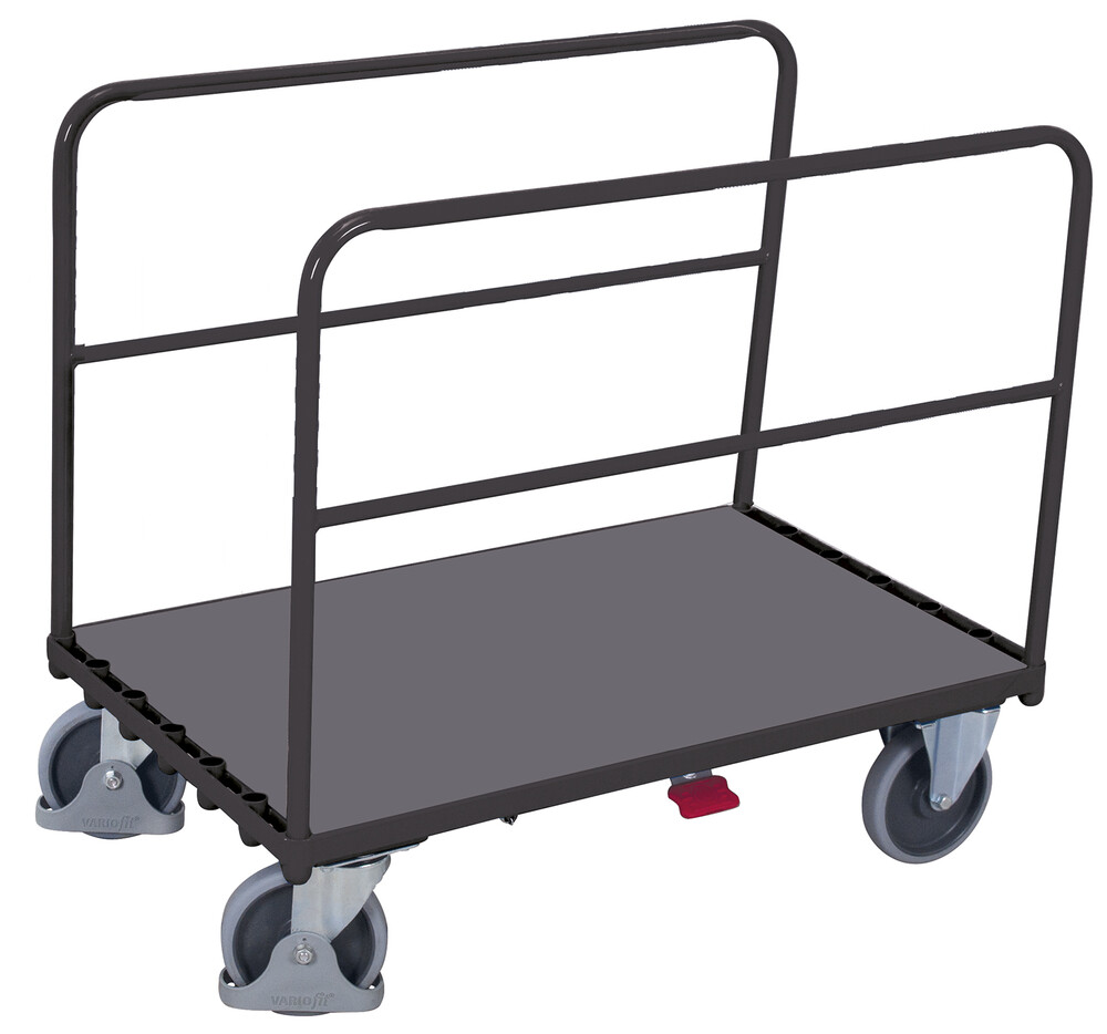 Tubular-support trolley with 2 tubular supports