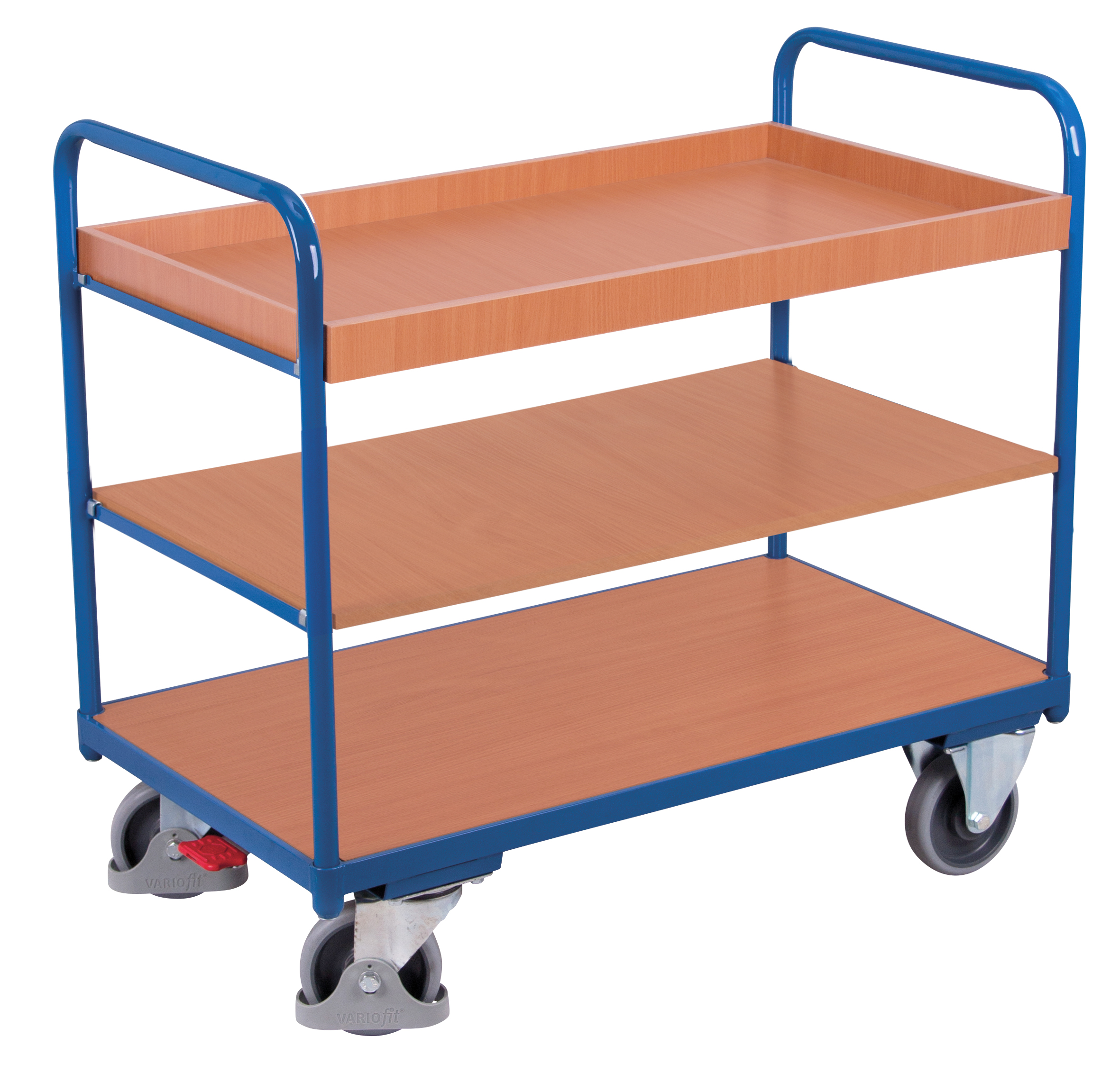 Chariot à étagères bas
