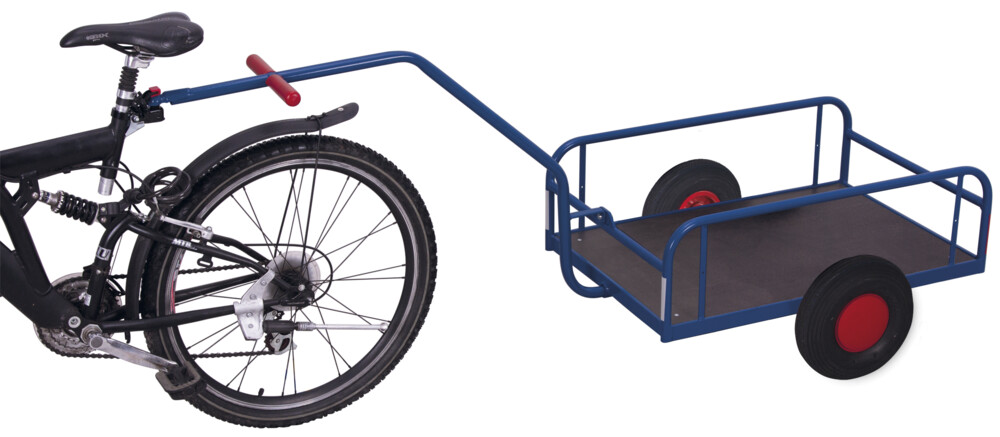 Bicycle trailer without side walls