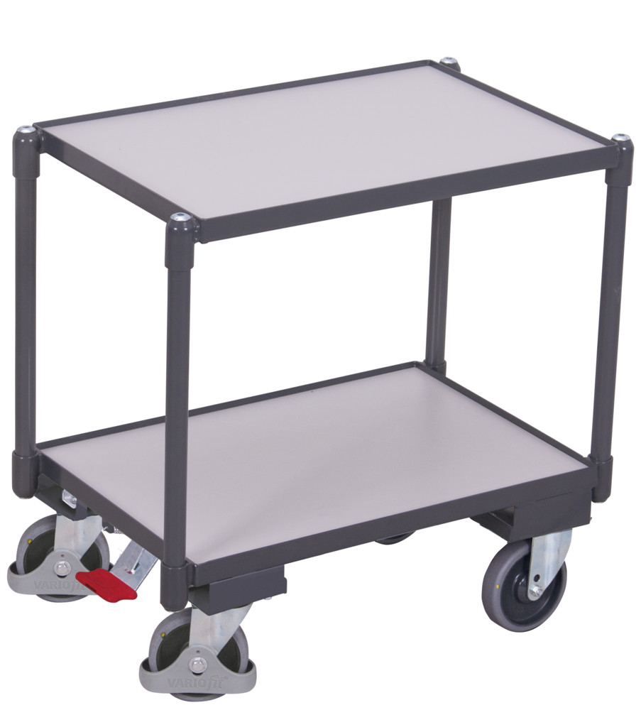 ESD euro system dolly with 2 load surfaces (edge 10 mm)