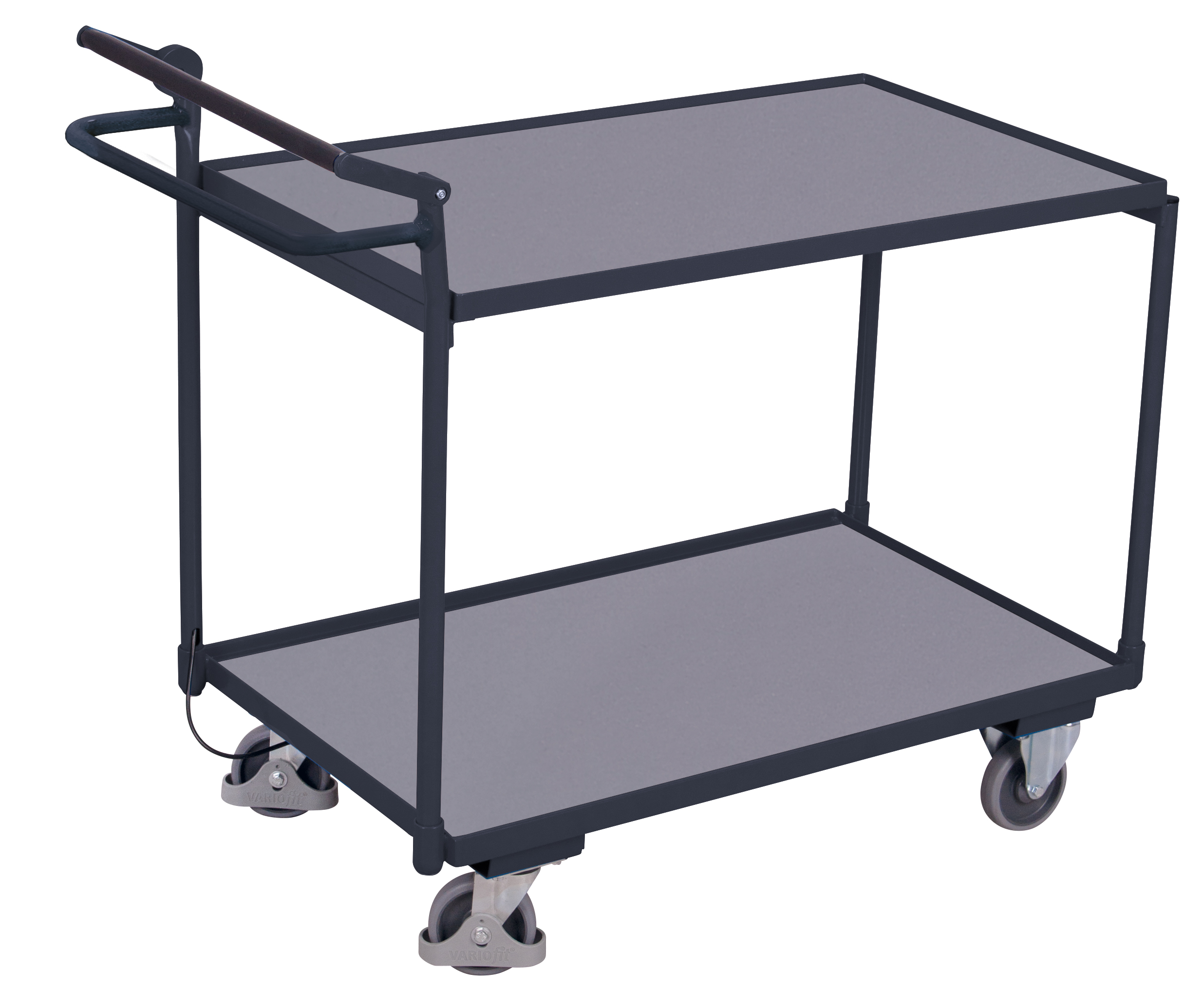 Tischwagen mit 2 Ladeflächen und Totmannbremse