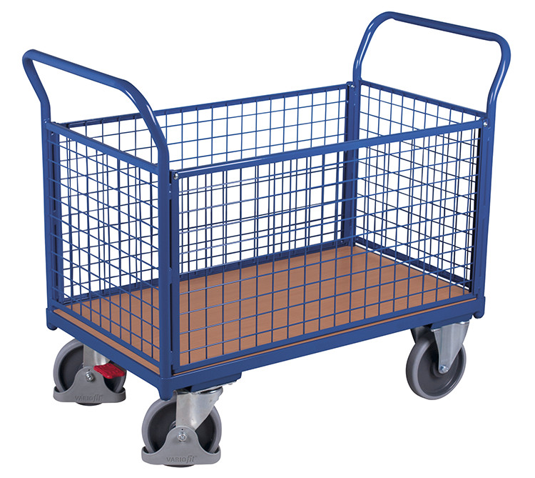 Four-sided trolley with mesh