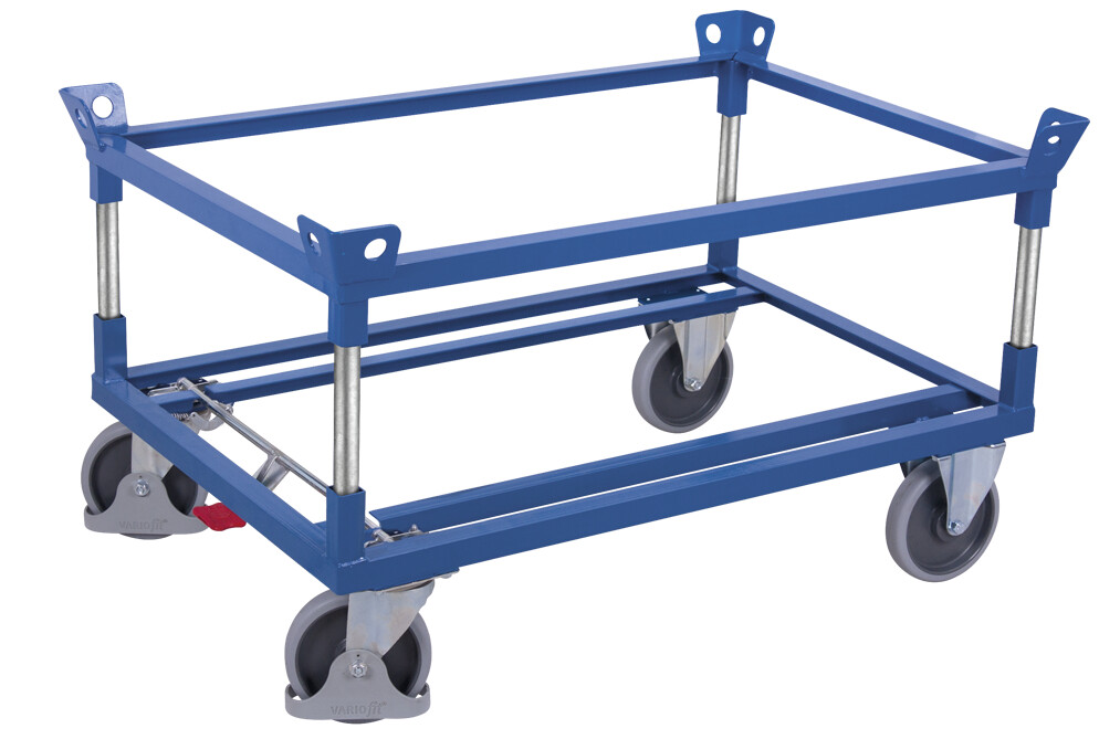 Steel-frame dolly with 2 angle-steel frames