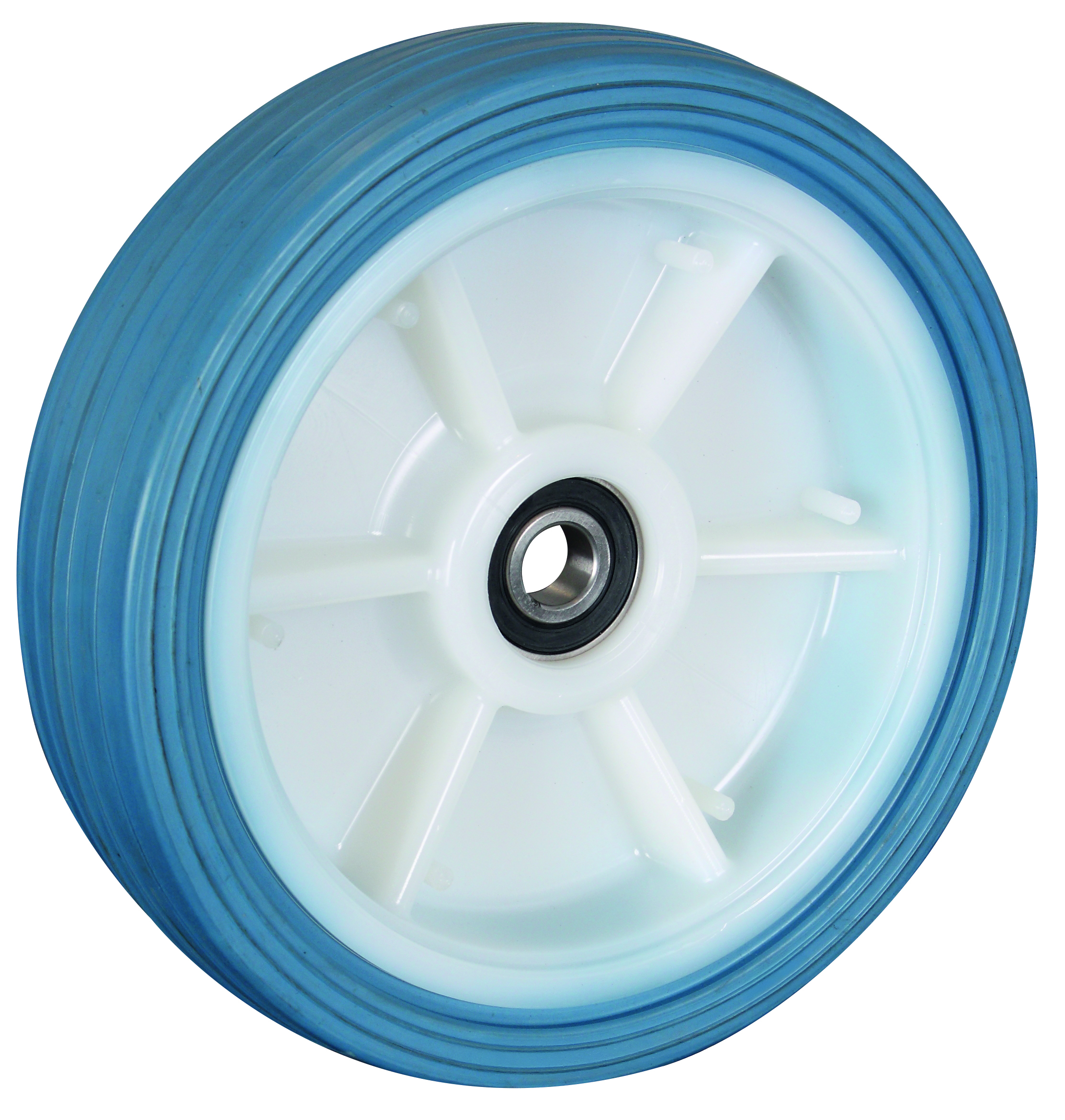 Vollgummirad, 260 x 65 mm, blau