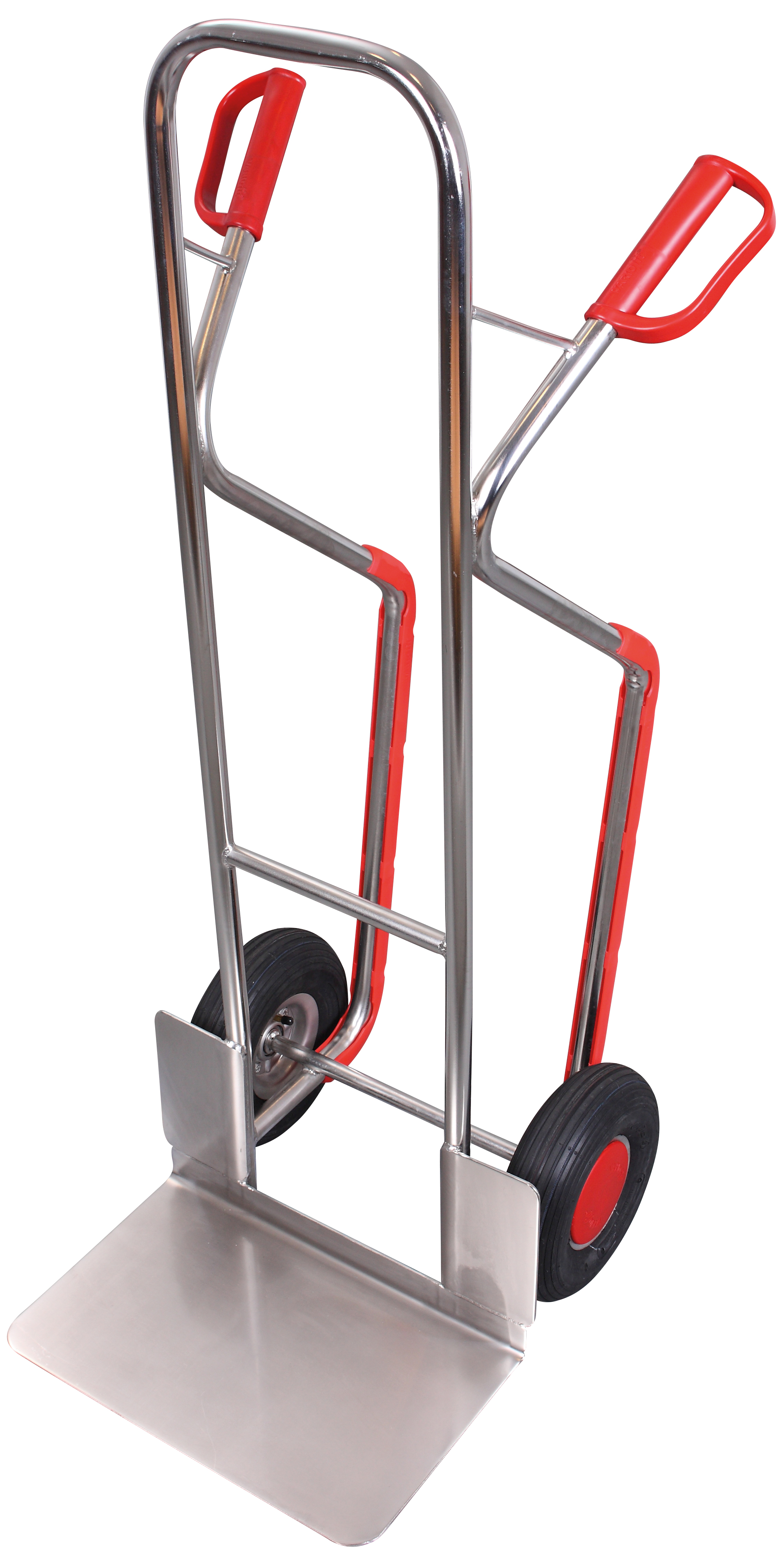 Edelstahlkarre mit Luftbereifung