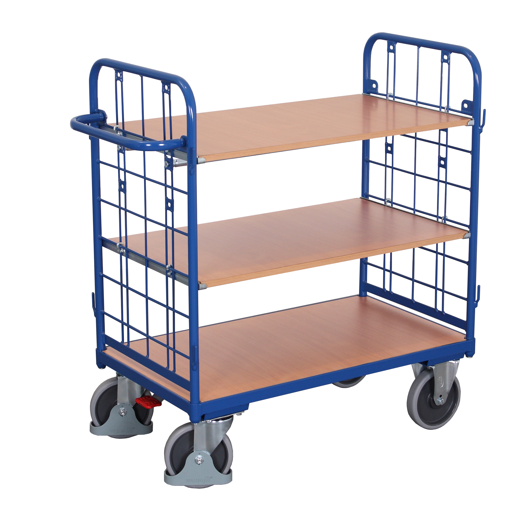 Chariot à étagères bas
