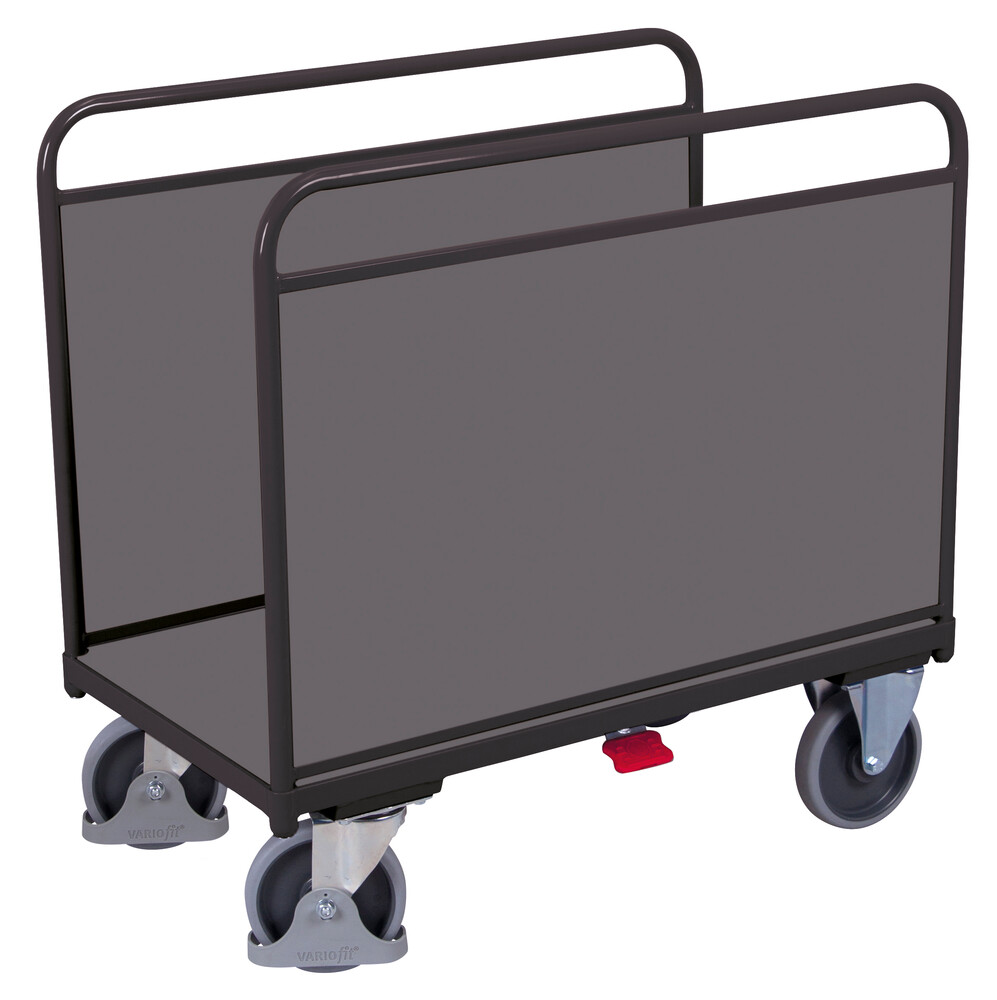 Side-frame trolley with board sides