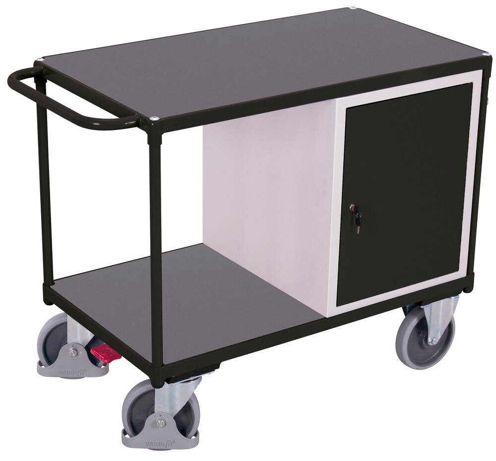 Workshop trolley with 2 load surfaces