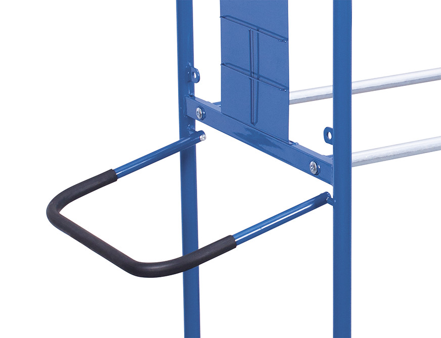 Push and pull bar for tyre trolley