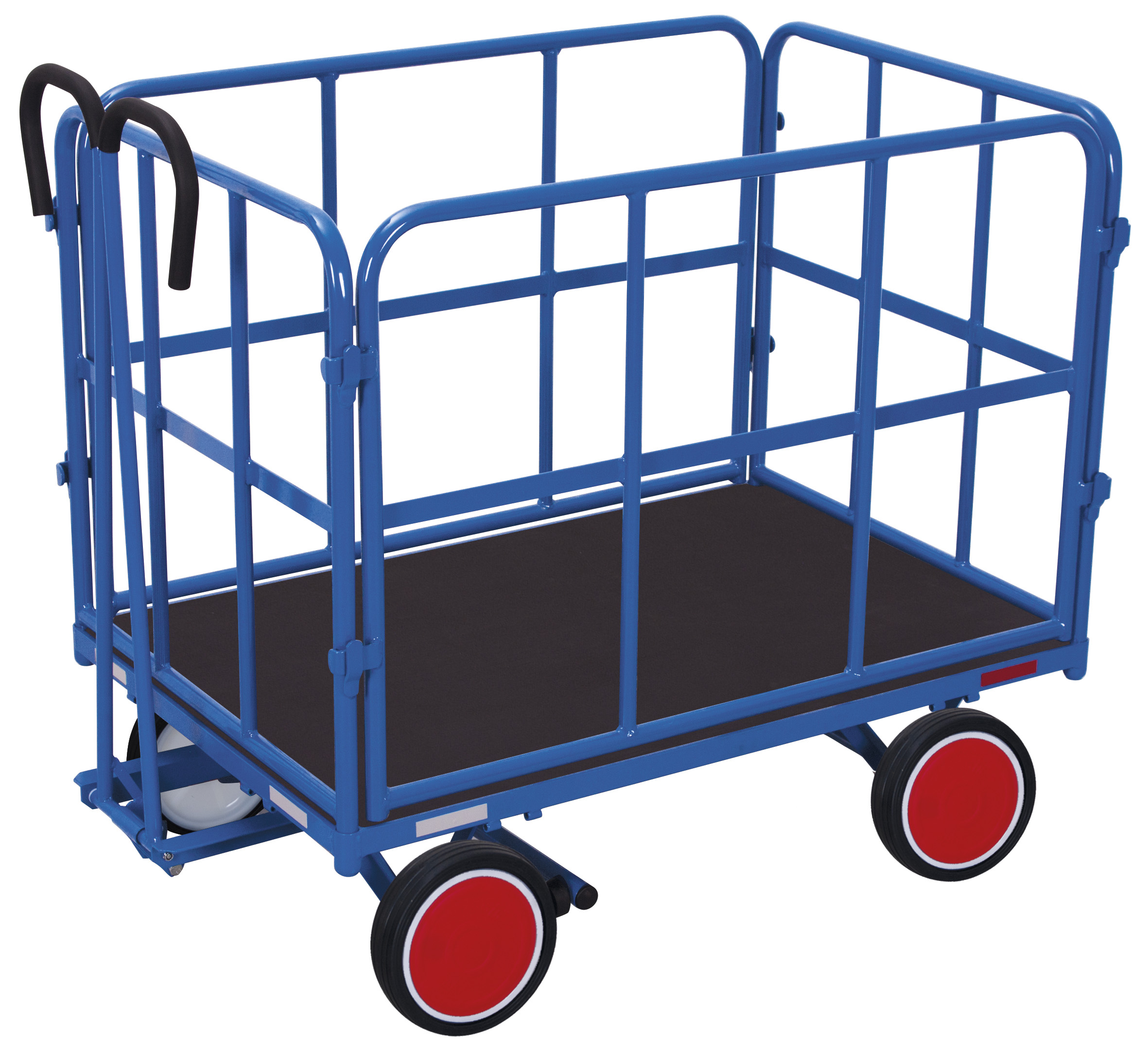Handpritschwagen mit 4 Rohrgitterwänden