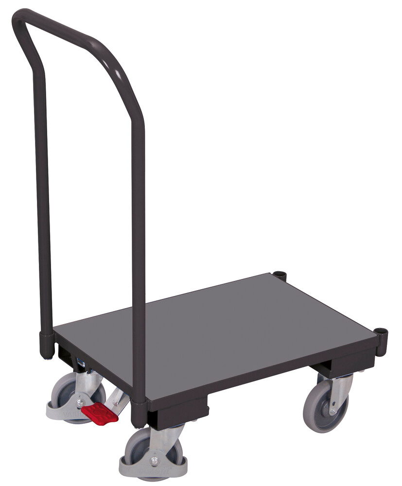 Euro system dolly with board and push bar Euro system dolly with board and push bar