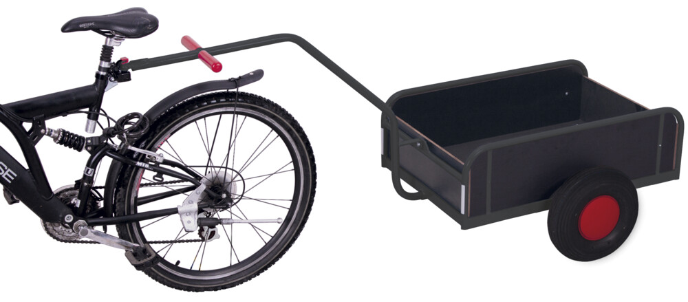 Bicycle trailer with side walls