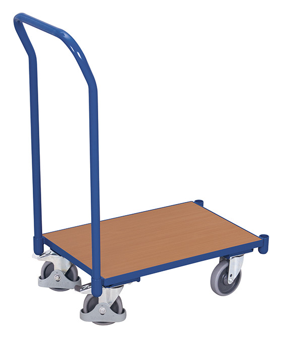 Euro system dolly with board and push bar Euro system dolly with board and push bar