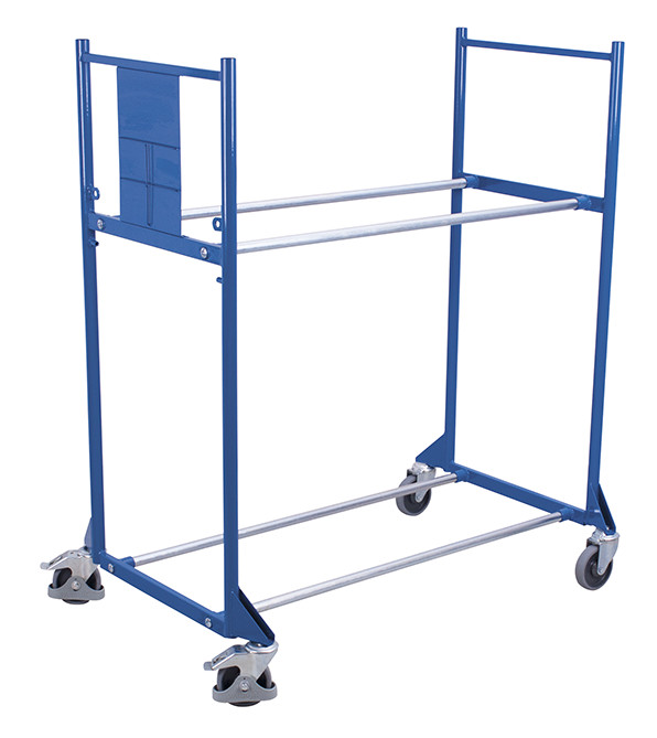 Tyre trolley with 2 levels