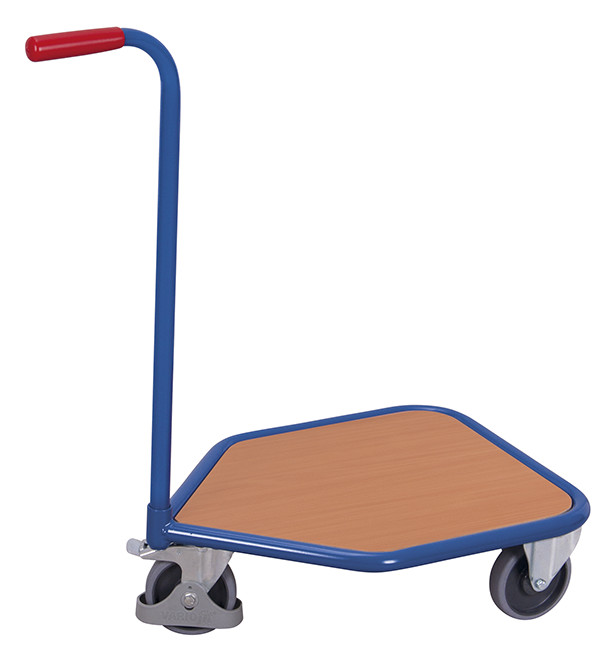 Push-handle dolly with board