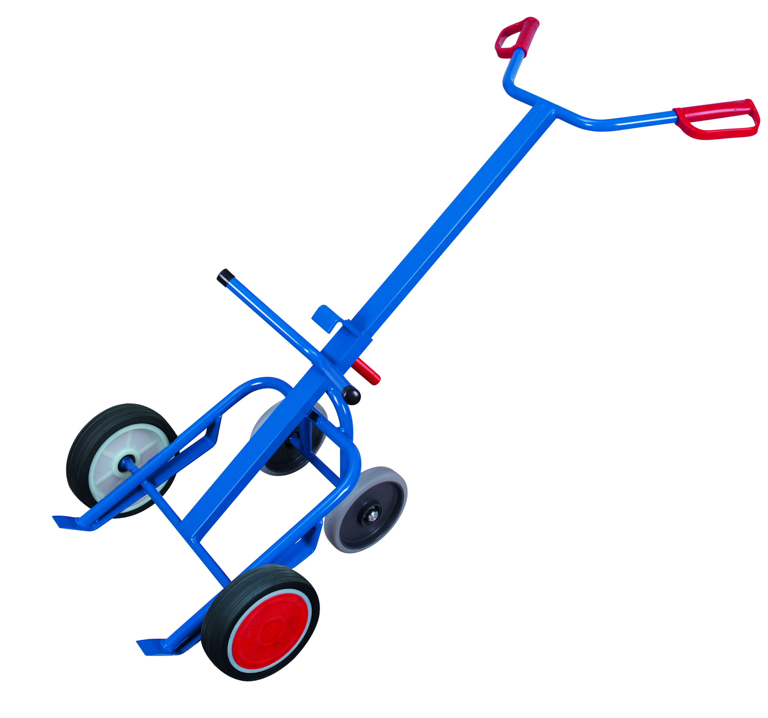 Drum truck with 2 supporting wheels