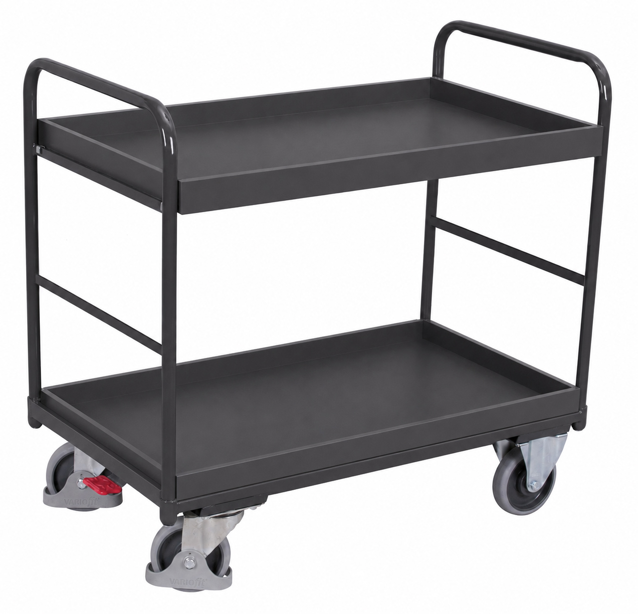 Chariot à étagères bas