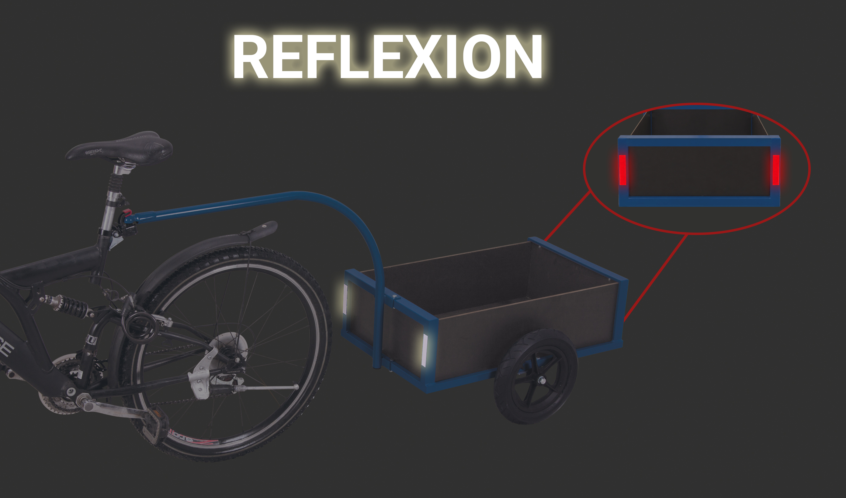 Lightweight bicycle trailer
