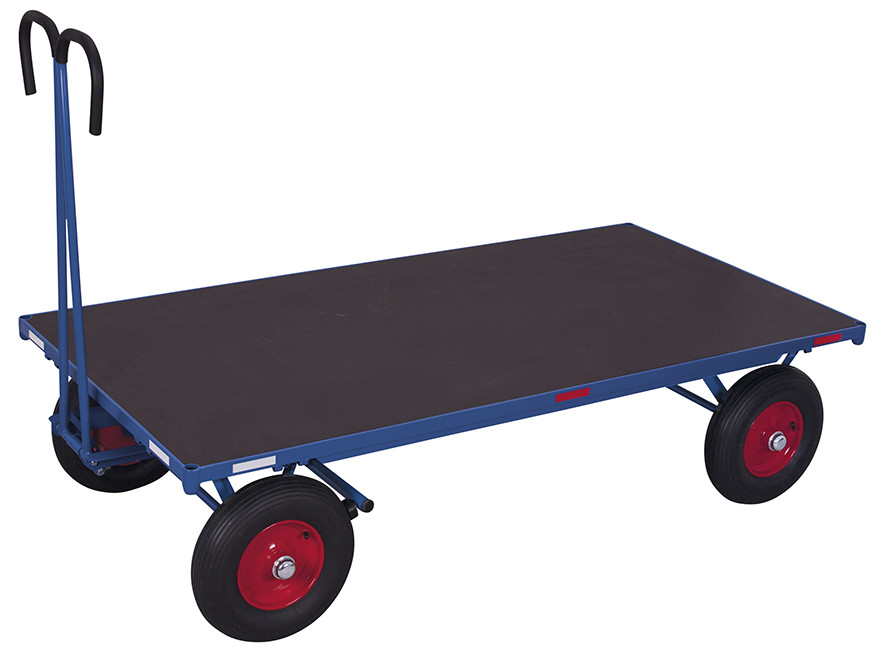 Hand platform trolley without side walls