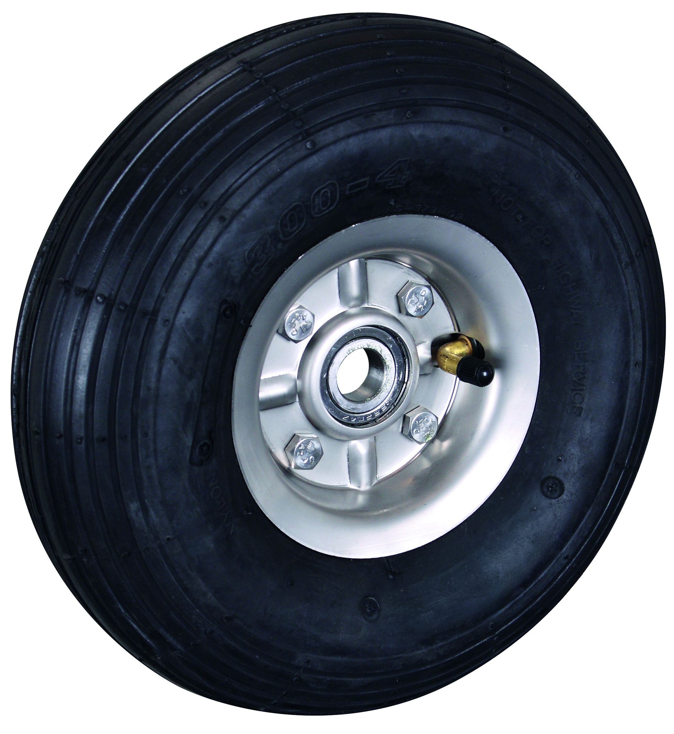 Luftrad mit Rillenprofil, 260 x 85 mm, schwarz