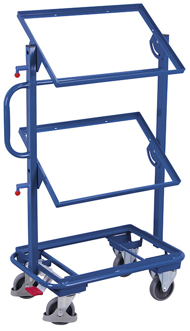 Small order-picking trolley, tiltable