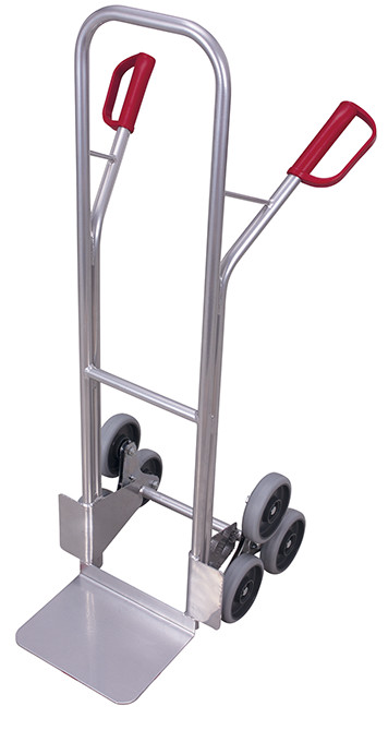 Aluminium Treppenkarre mit 2 dreiarmigen Radsternen Aluminium Treppenkarre mit 2 dreiarmigen Radsternen