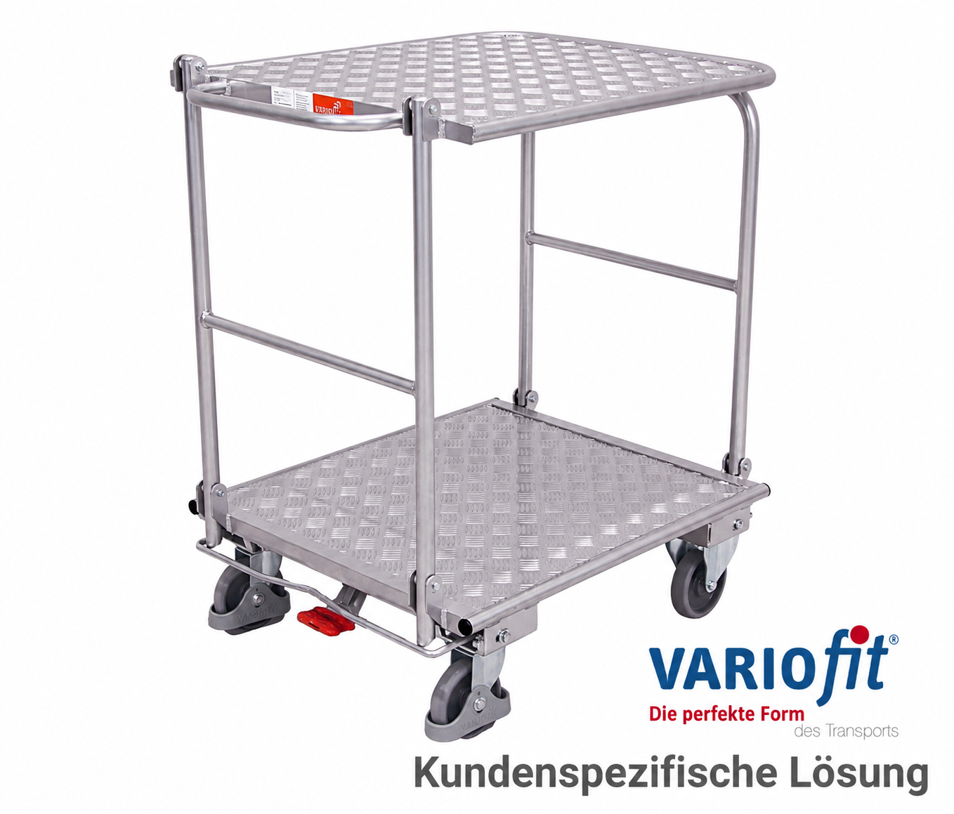 Aluminium Klappbügelwagen mit 2 Etagen