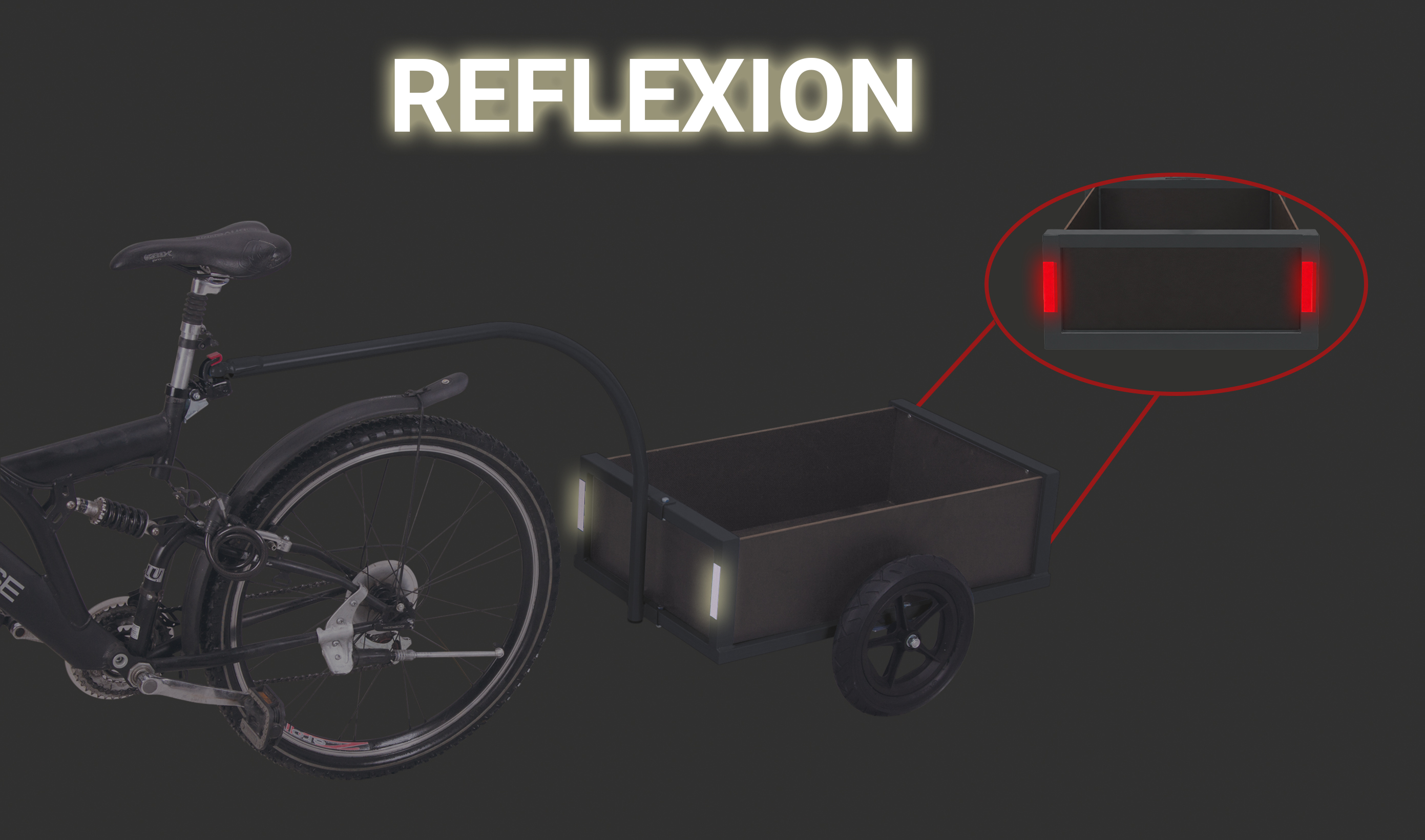 Lightweight bicycle trailer
