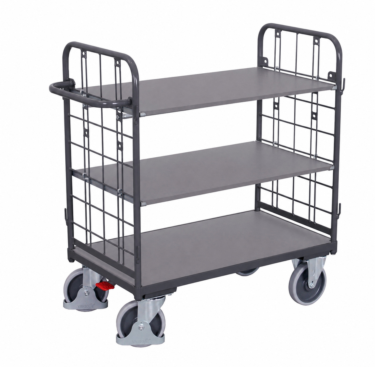 Chariot à étagères bas