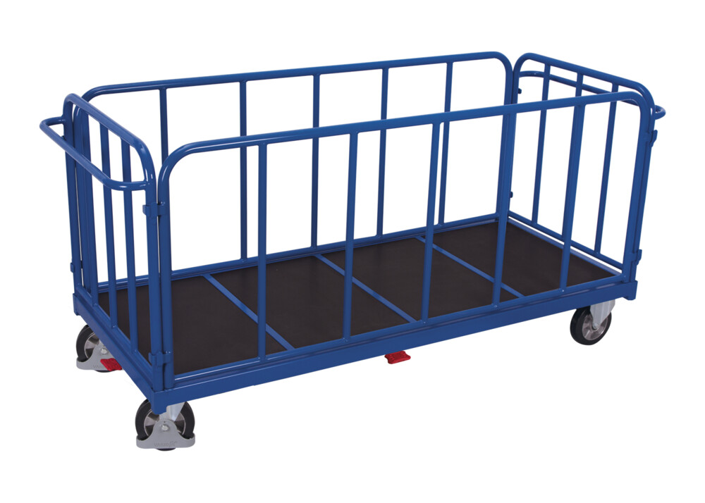 Four-sided trolley with vertical tubes