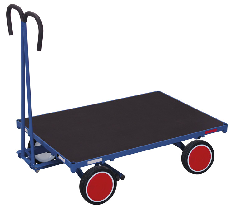 Hand platform trolley without side walls