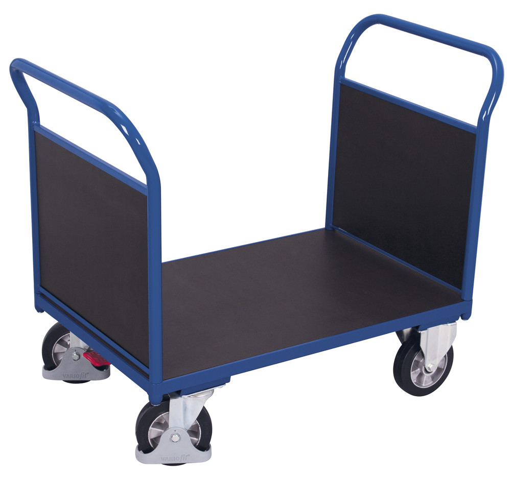 Double-end trolley with screen printing plate