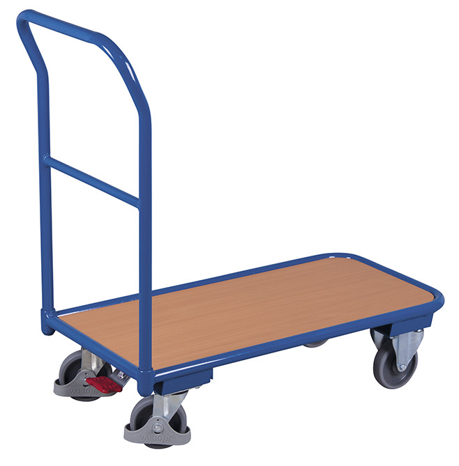 Light version tubular steel push bar trolley