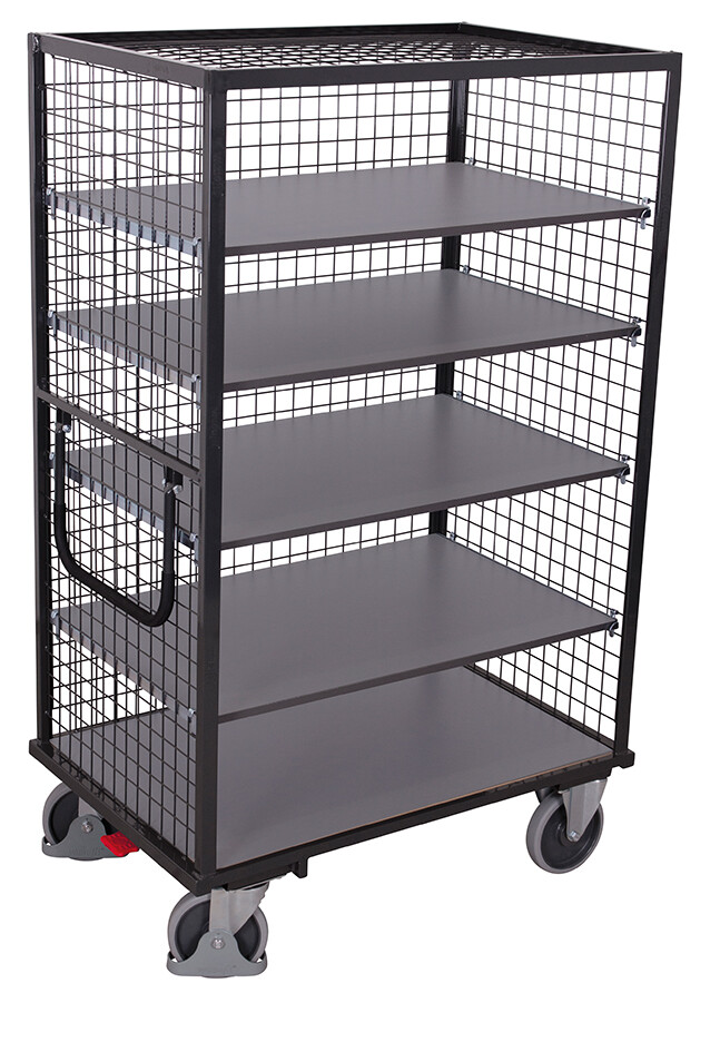 Shelf trolley fixed welded