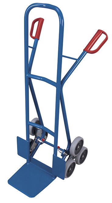 Stair-climber truck with 2 three-arm star wheels