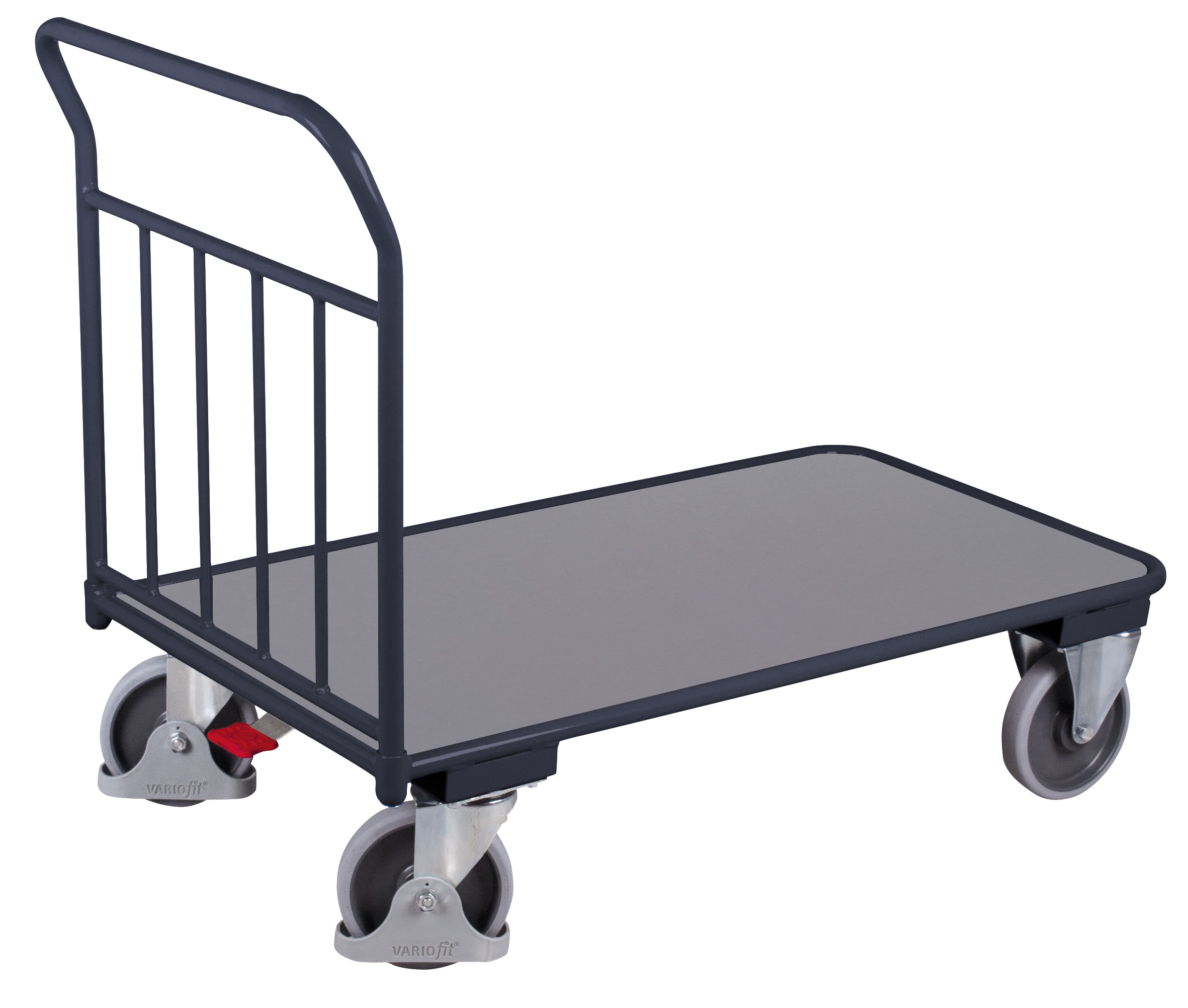 Schiebebügelwagen mit senkrechten Rohren