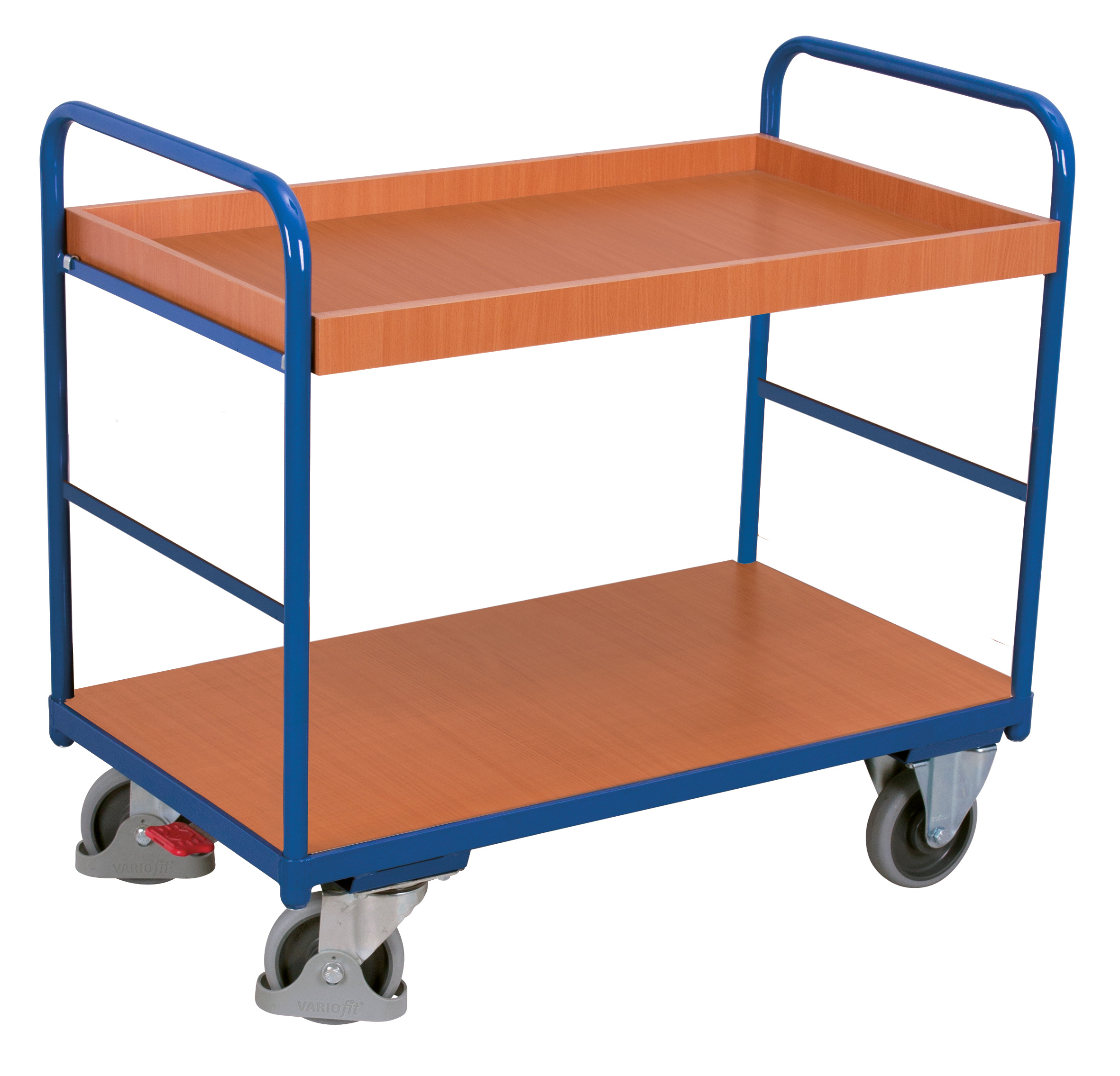 Chariot à étagères bas