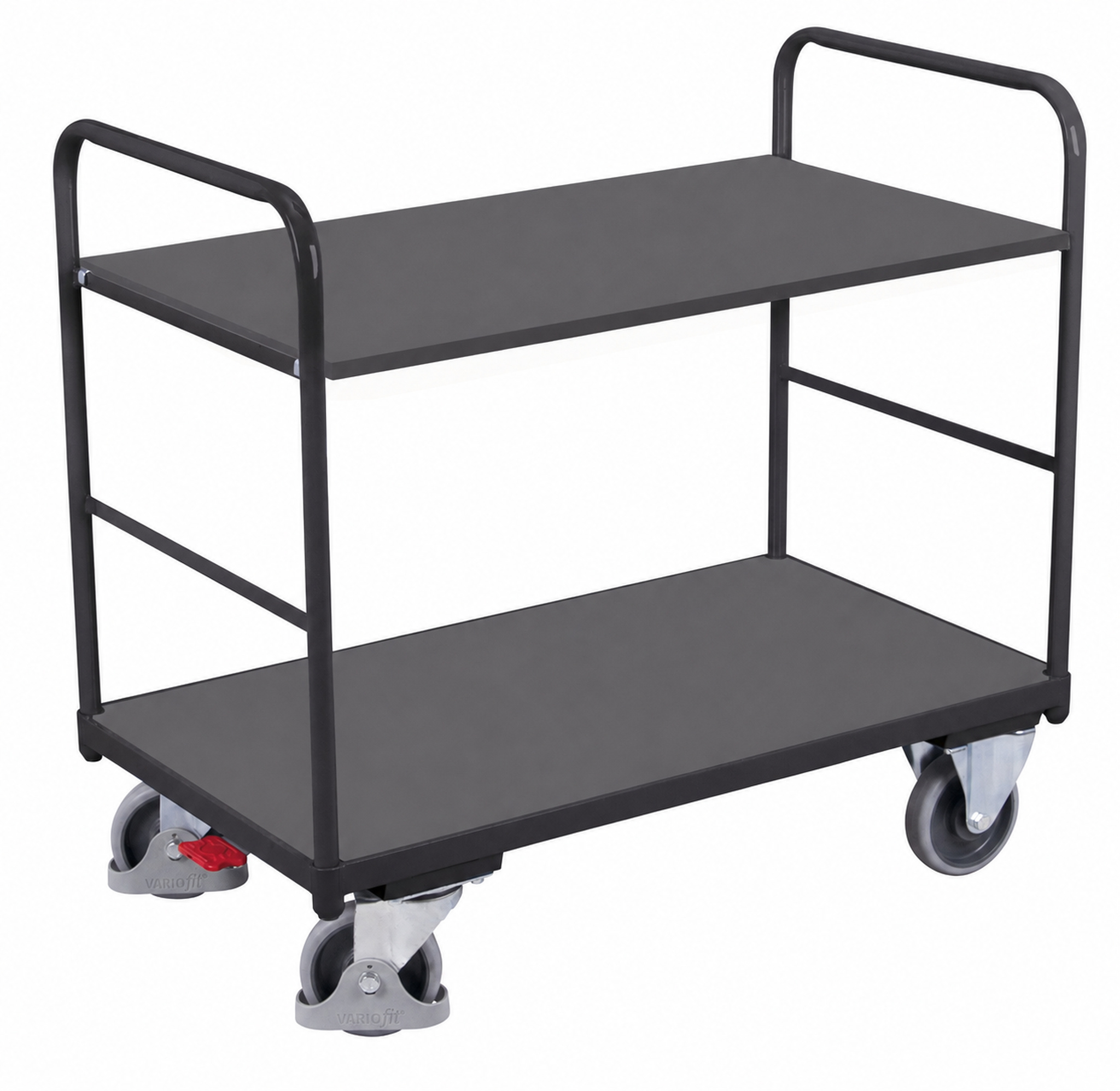 Chariot à étagères bas