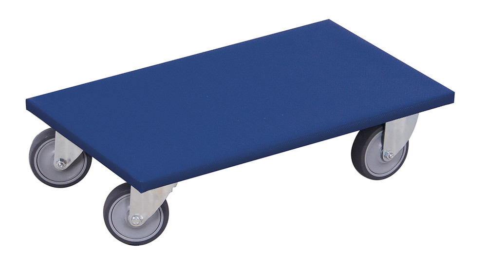 Dolly with thermoplastic rubber swivel castors